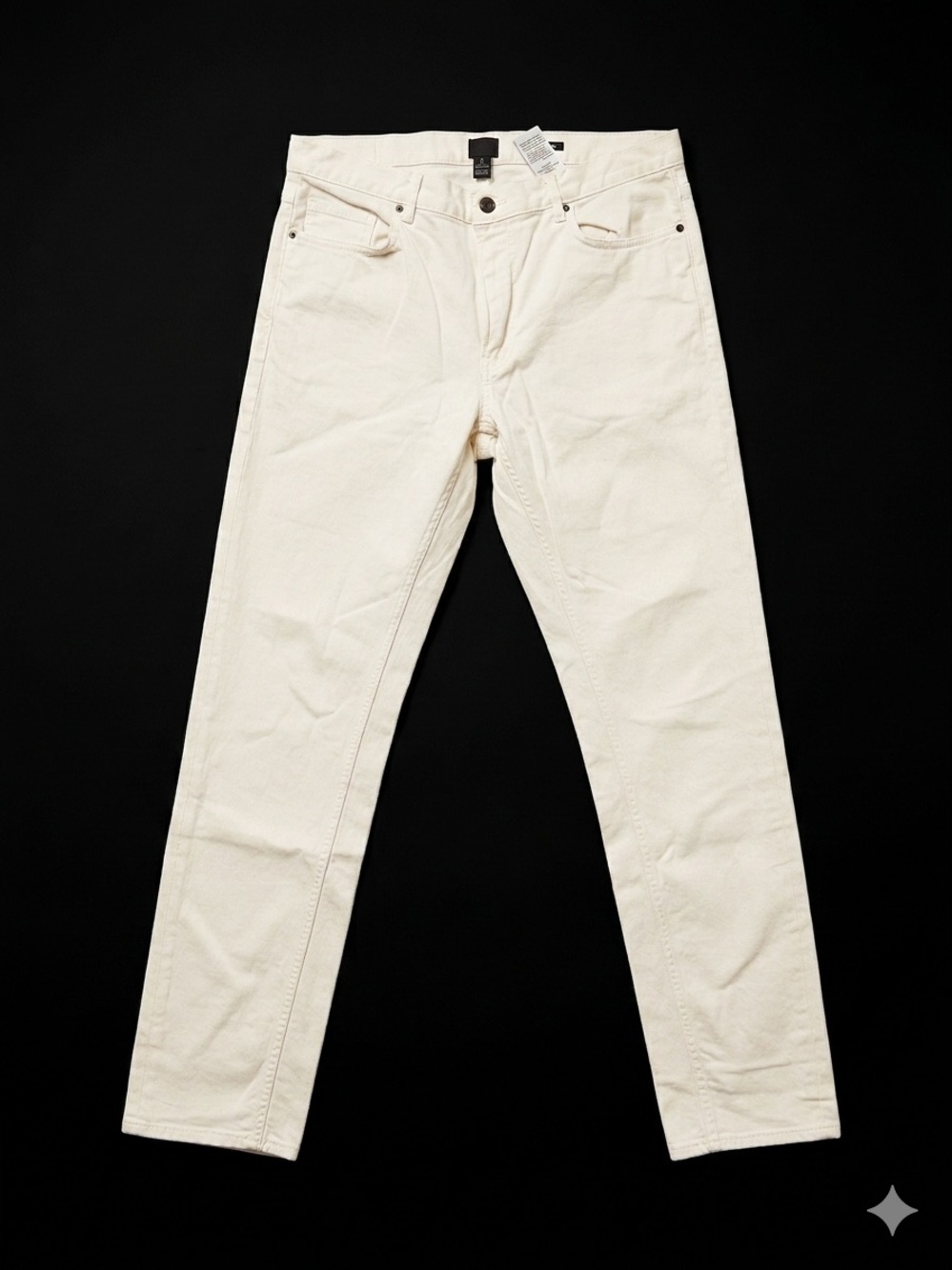 H&M White Slim Straight Jeans